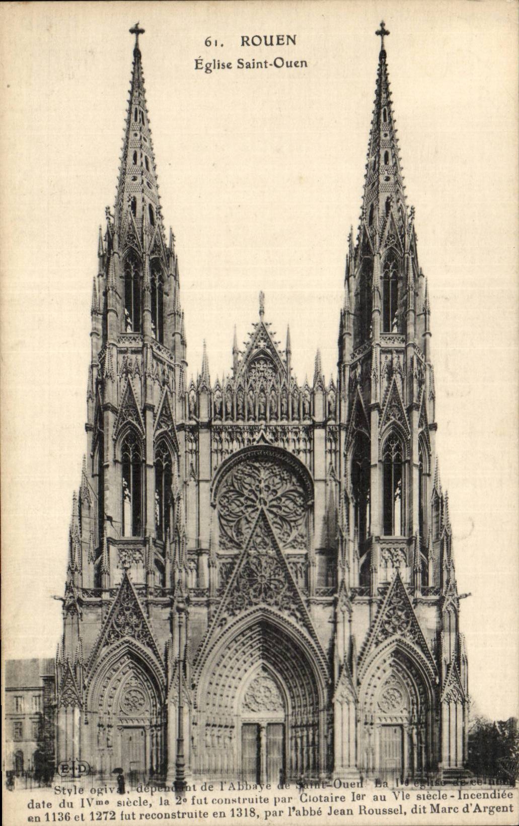 CPA holy Rouen Church ouen