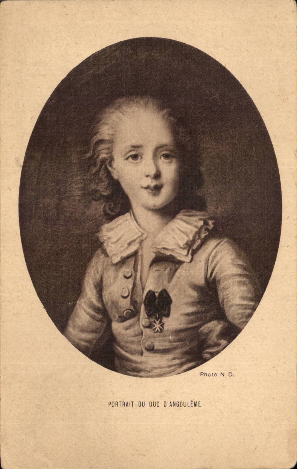CPA Portrait du duc d'Angouleme