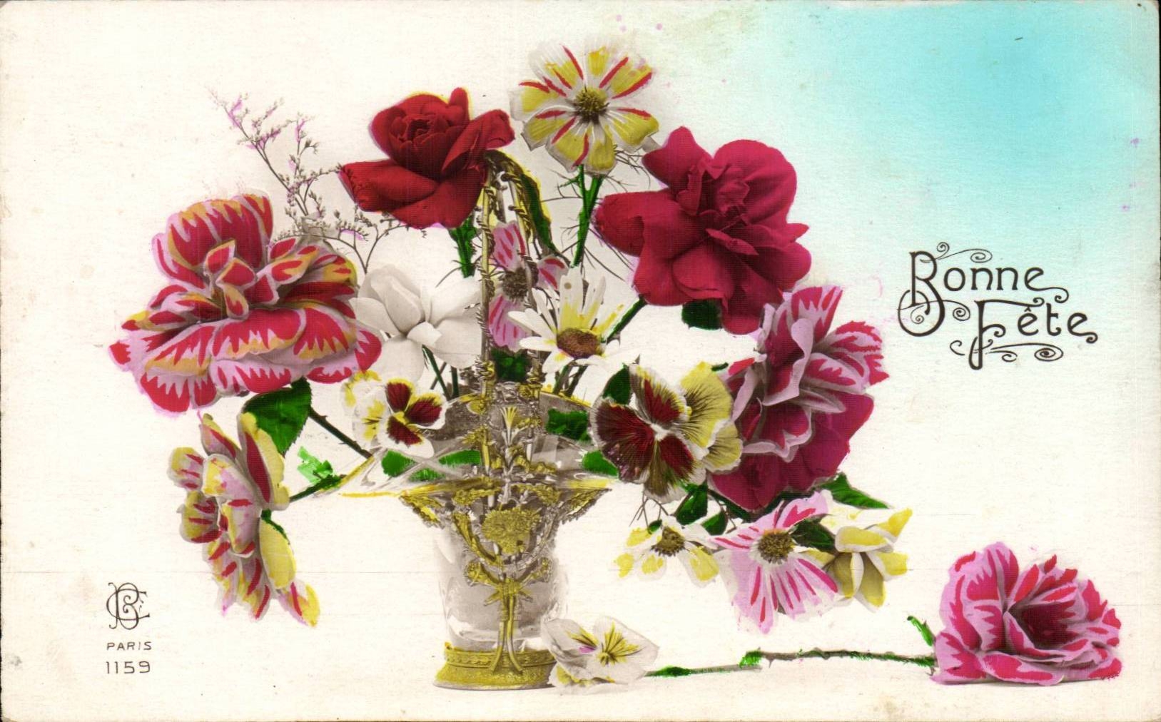 CPA Phantasie-Blumen