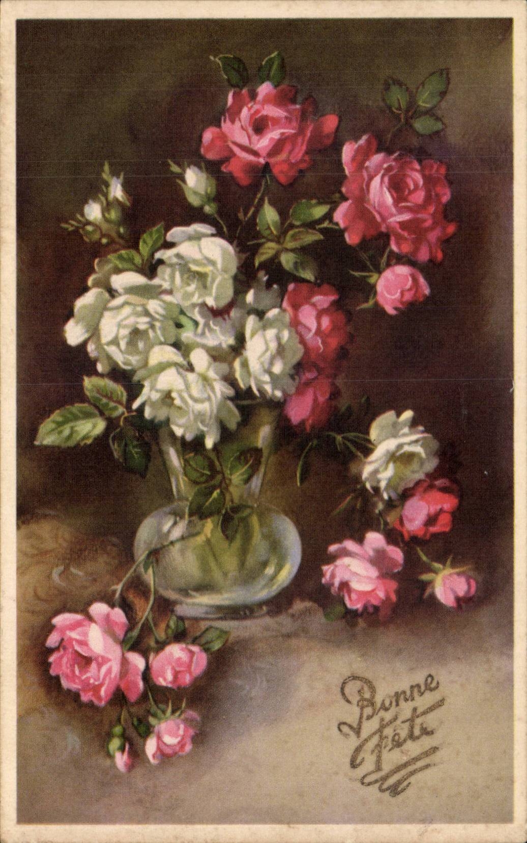 CPA Phantasie-Blumen