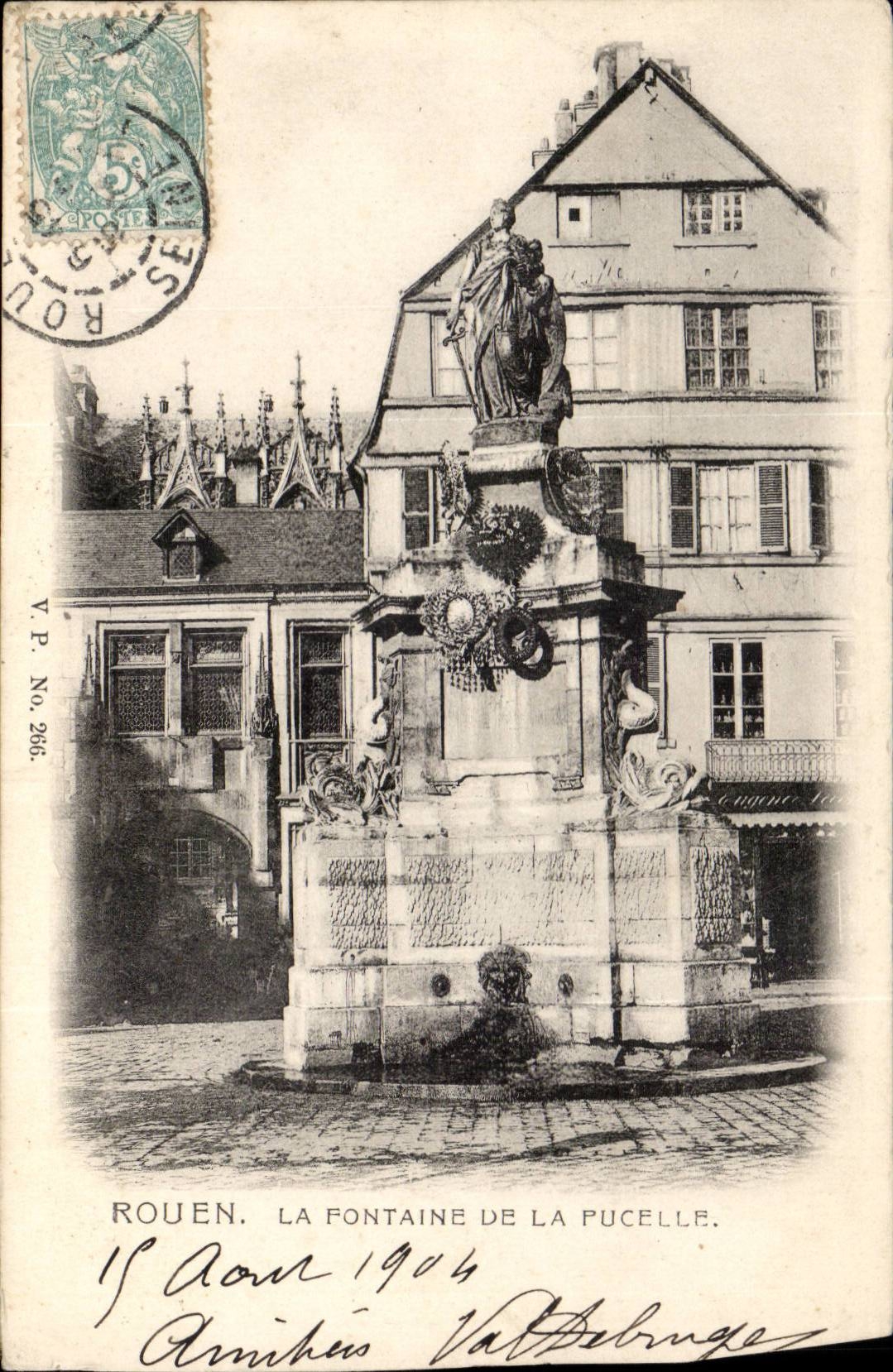Rouen CPA the fountain of the virgin