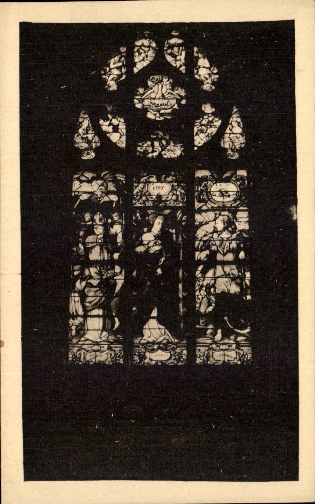 CPA Rouen Church Saint Nicaise three Theological virtues