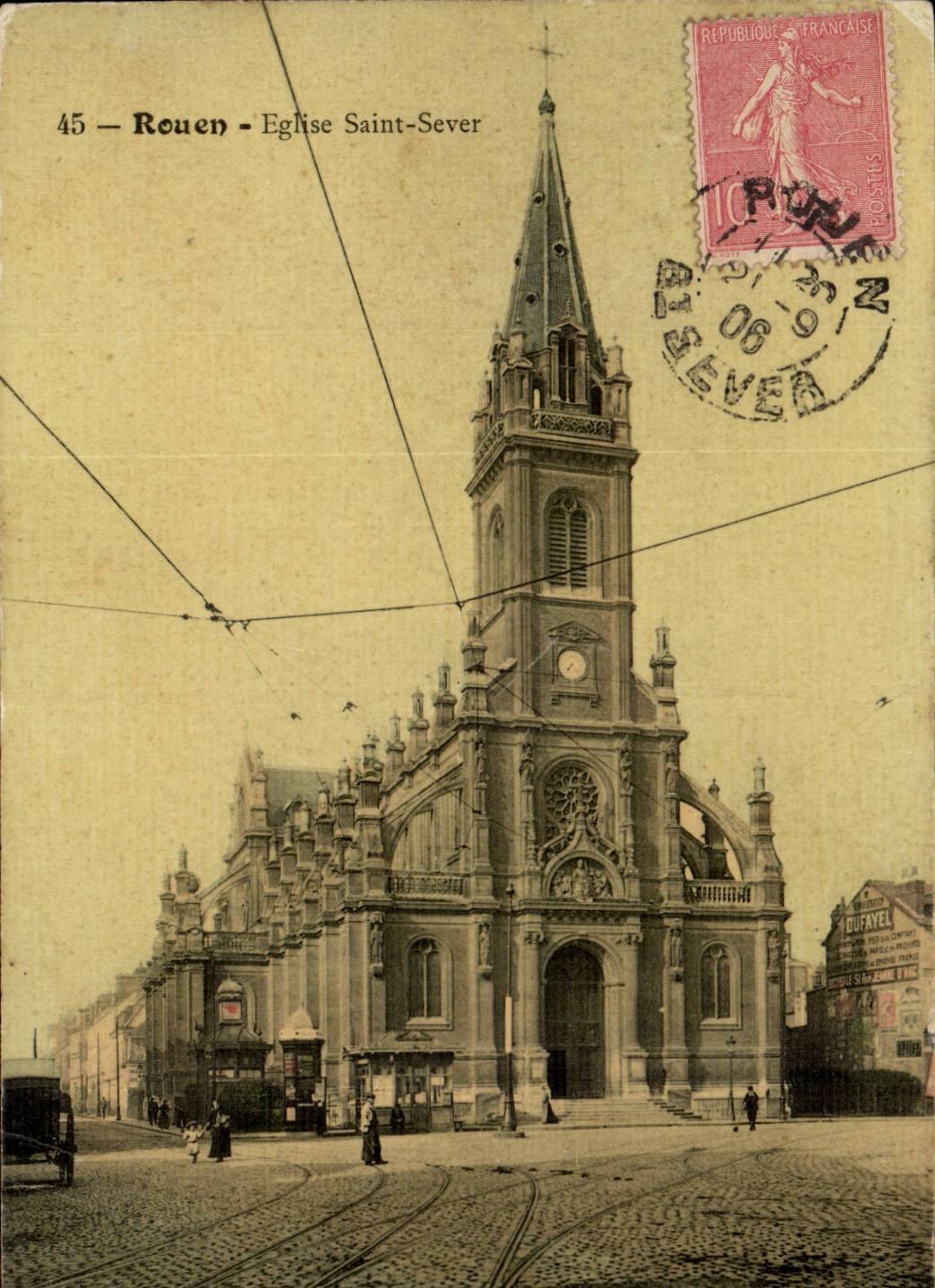 CPA Rouen Church Saint Sever