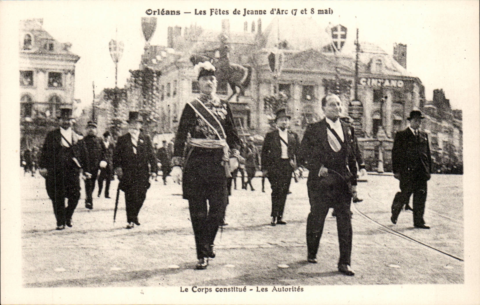 CPA Orleans festivals of Jeanne of arc May 7th and 8th the constitutional body authorities