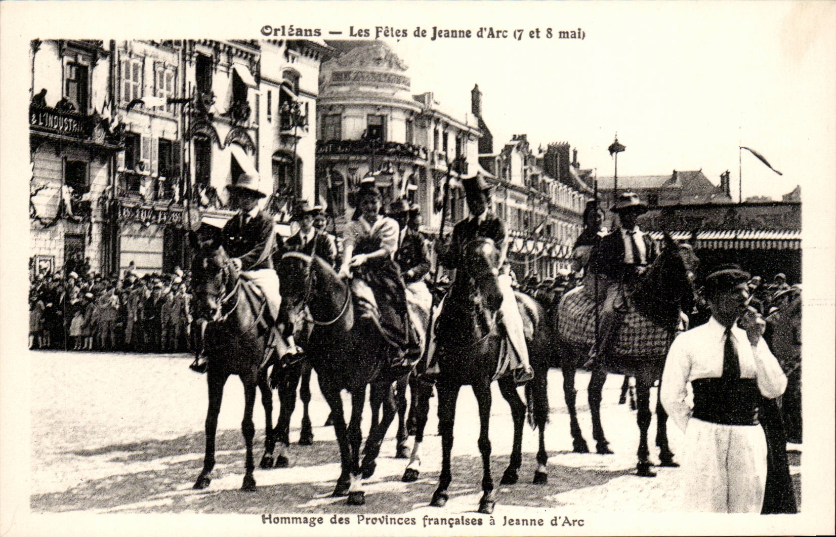 CPA Orleans the festivals of Jeanne of arc Hommage May 7th and 8th to the French provinces has Jeanne of arc