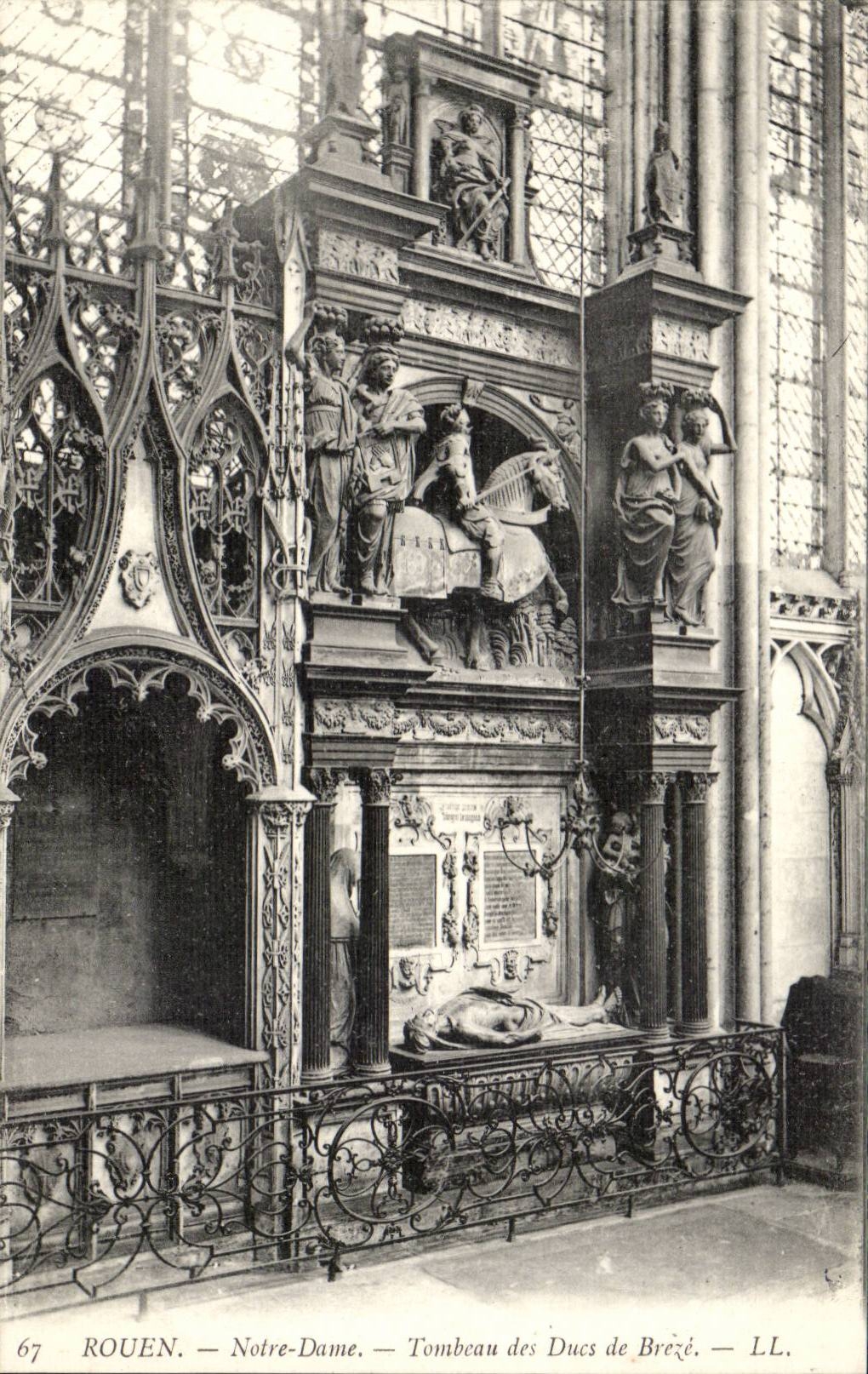 CPA Rouen Notre Dame Tomb of the Dukes of Breze