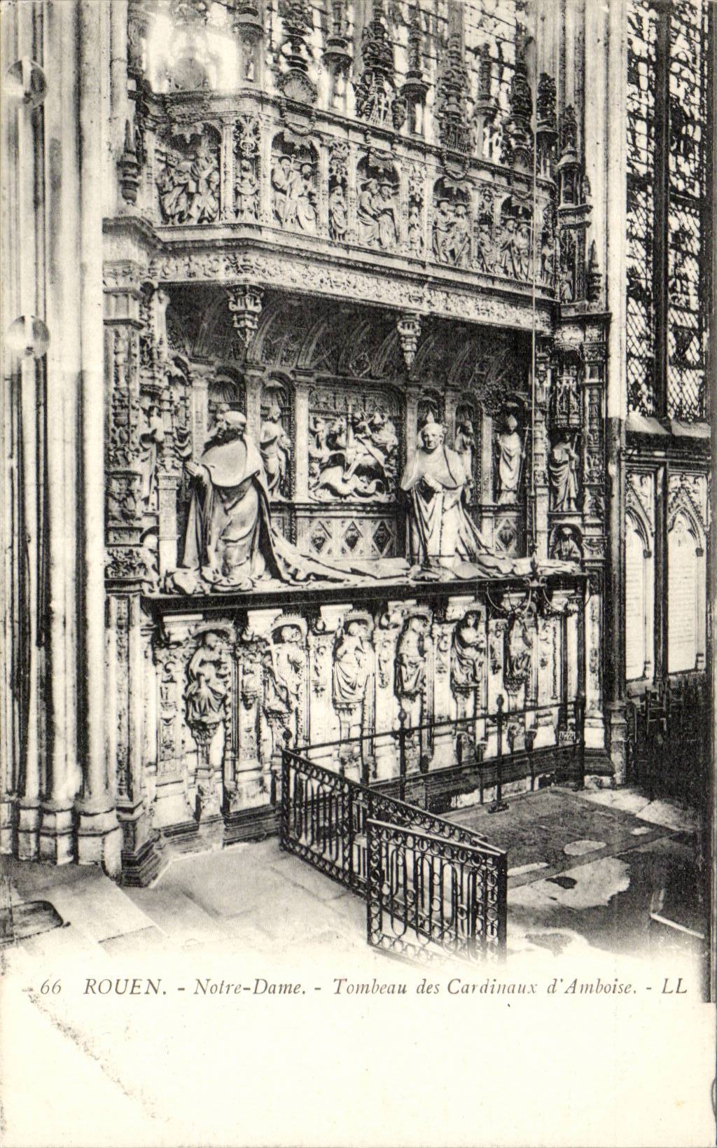 CPA Rouen Notre Dame Tomb of the cardinals of Amboise