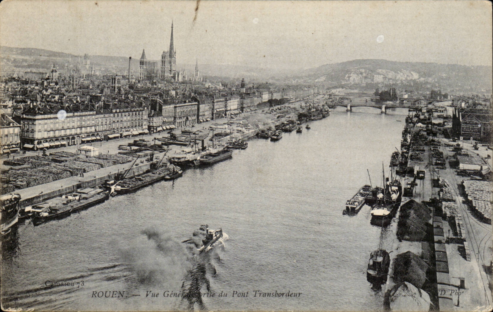 CPA Rouen View taken of the transporter bridge