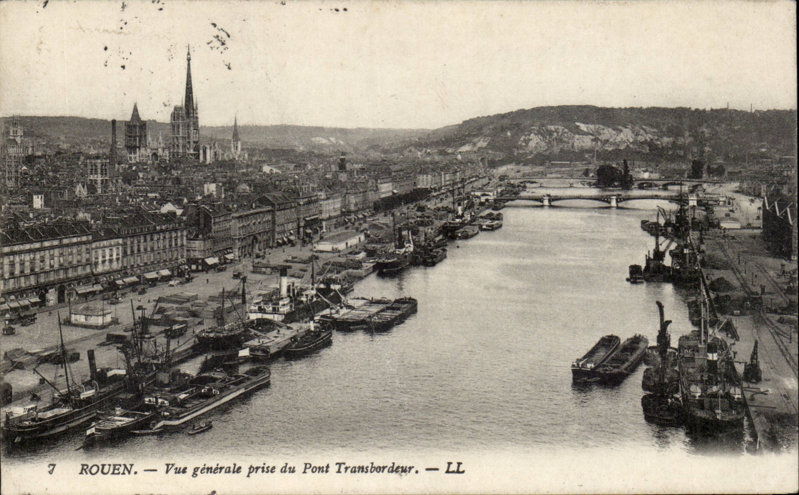 CPA Rouen View taken of the transporter bridge