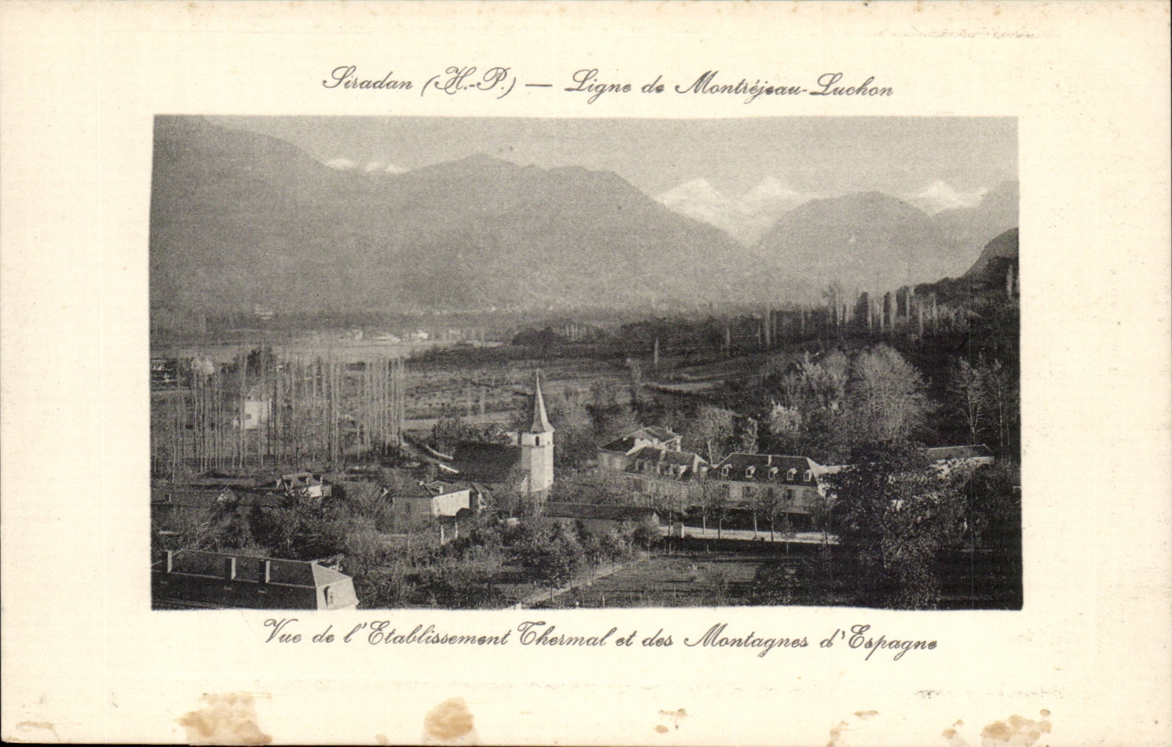 CPA Siradan Line of Montrejean Luchon