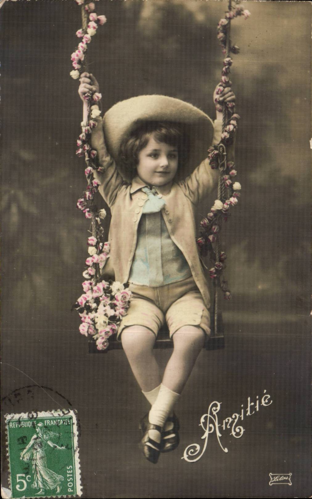 CPA Phantasie-Kind-Freundschaft