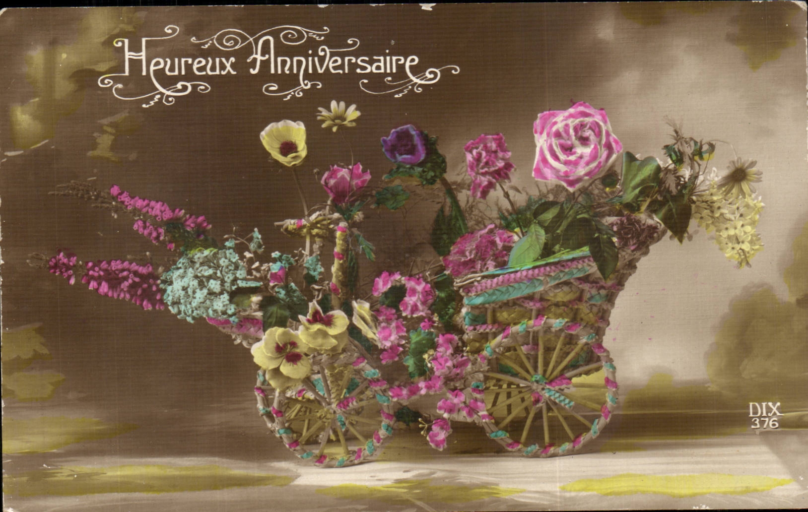 CPA Fantasy Flowers Birthday