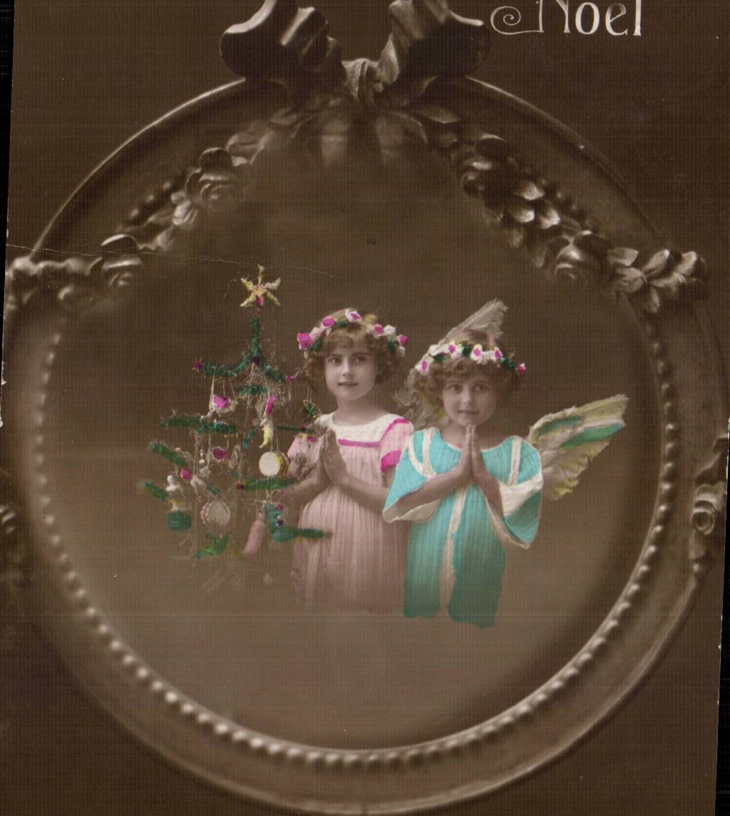 CPA Fantasy Children No5el Christmas Angel Angel