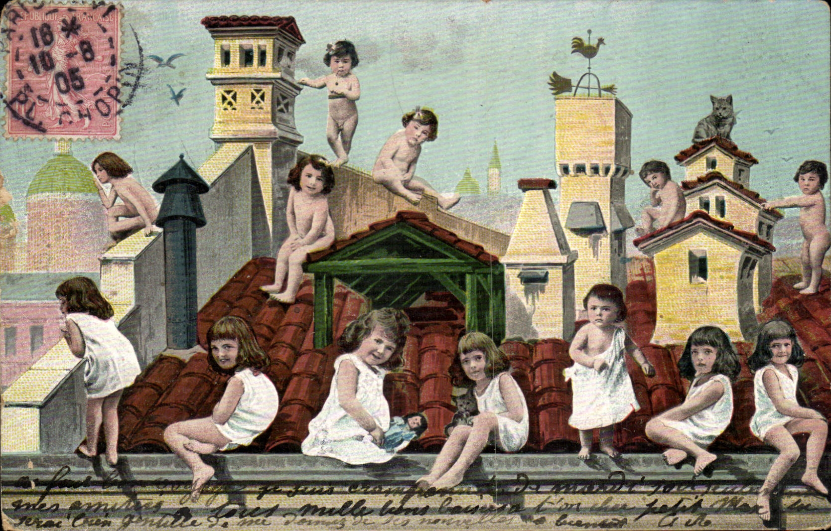 CPA Phantasie-Kinder