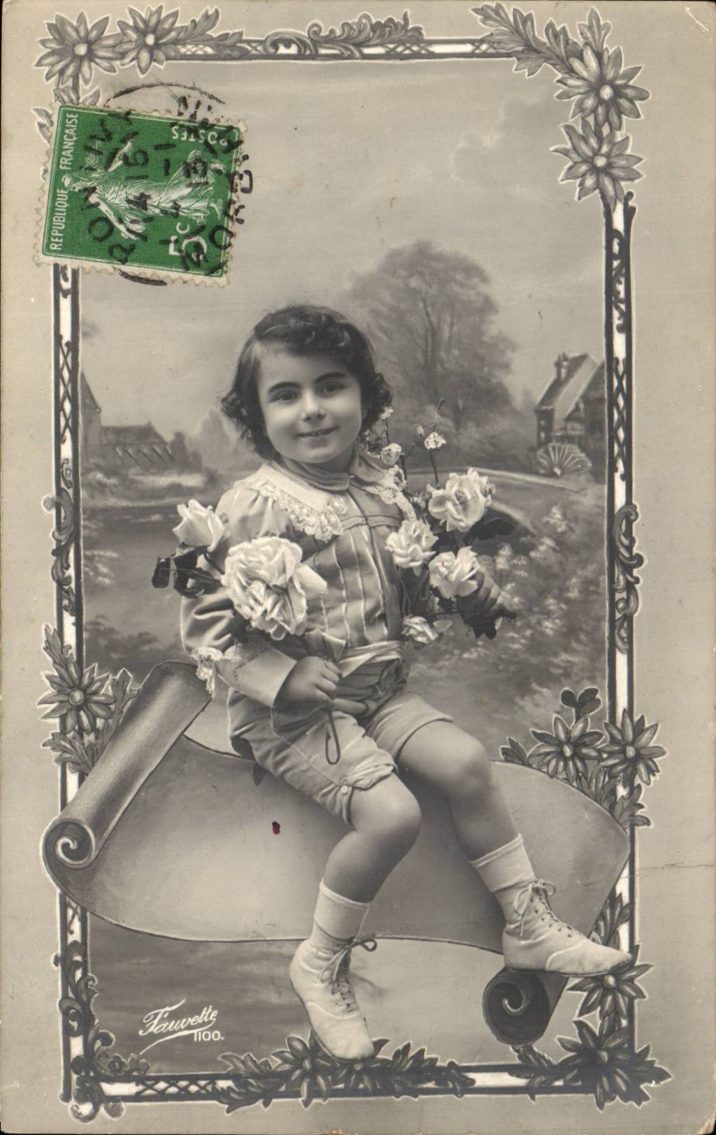 CPA Phantasie-Kind-Junge