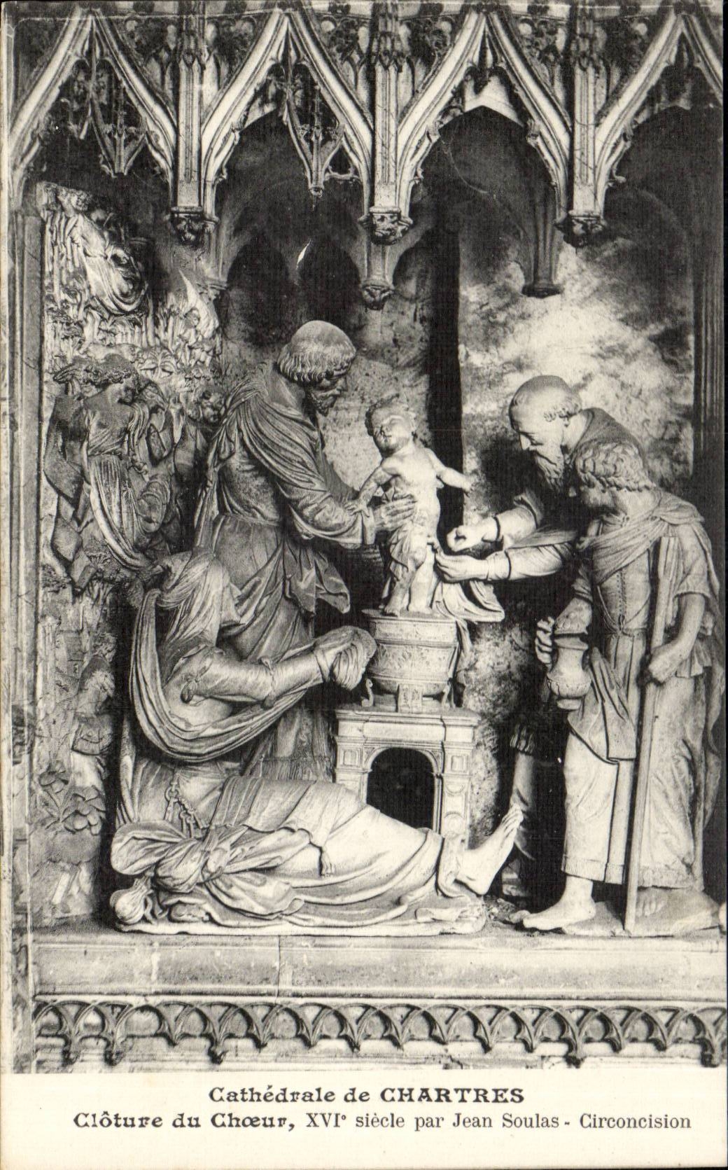 CPA Chartres Cathedrale Encloses chorus by Jean Soulas Circoncision