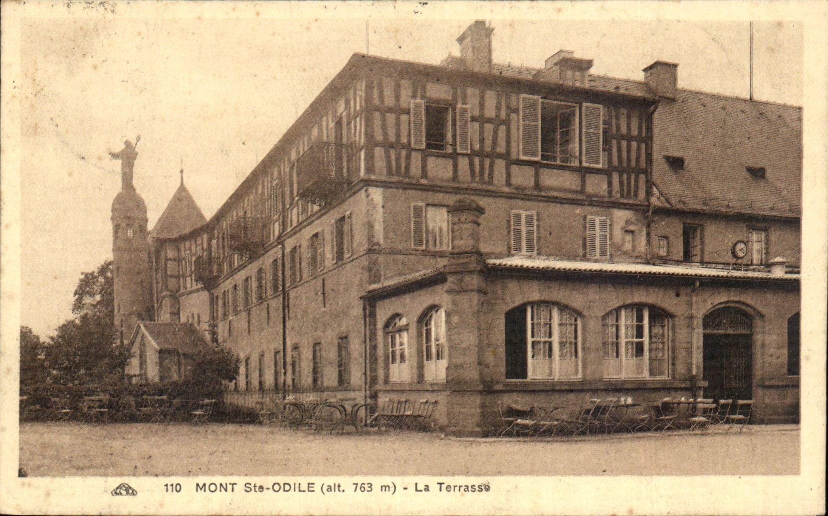 CPA Mont Saint Odile die Terrasse