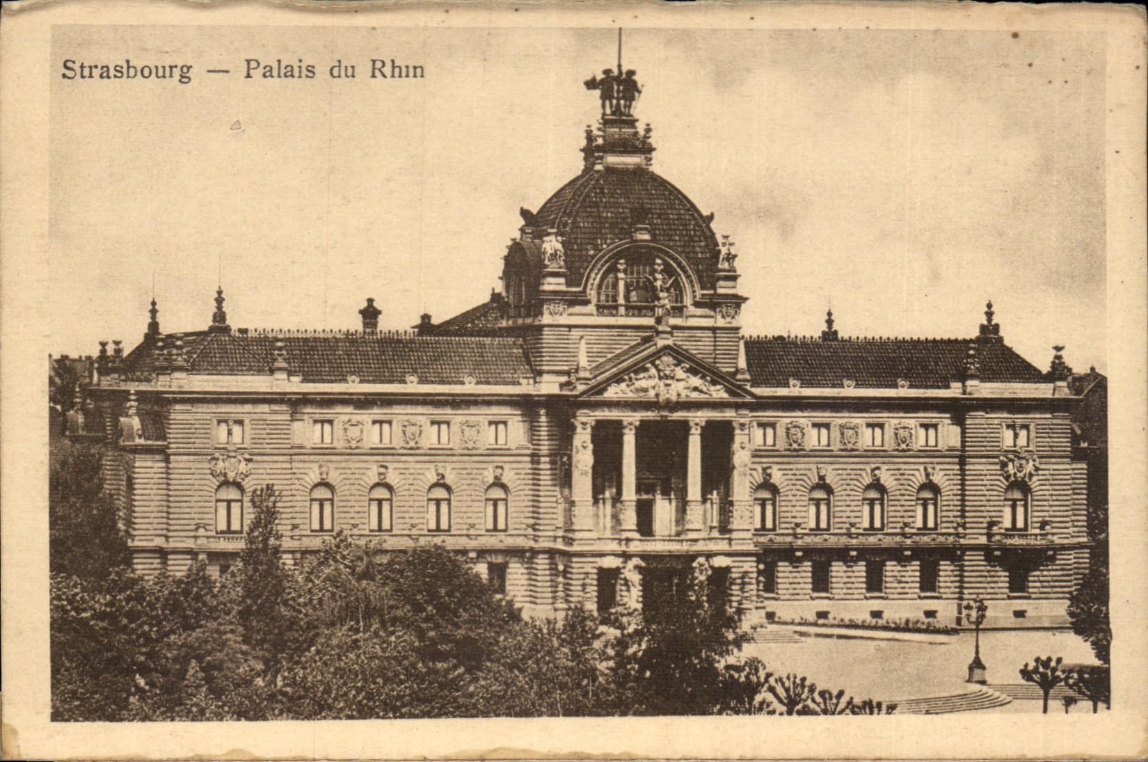 CPA Strasbourg Palate of the Rhine