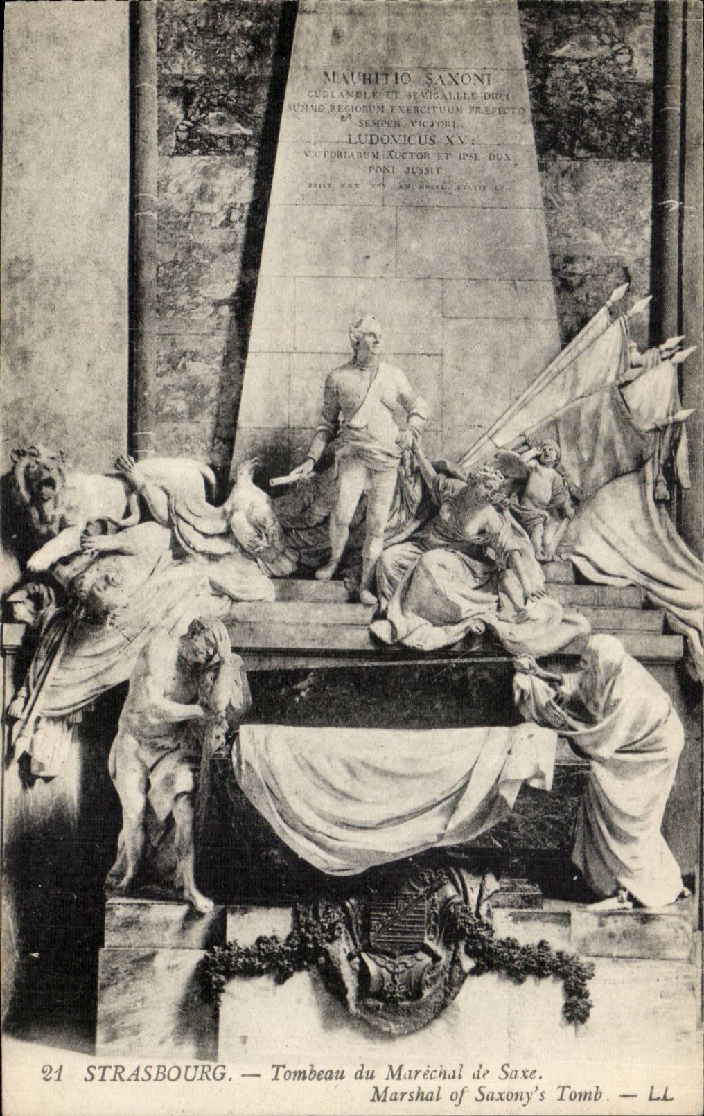 CPA Strasbourg Tomb of the Marshal of Saxony
