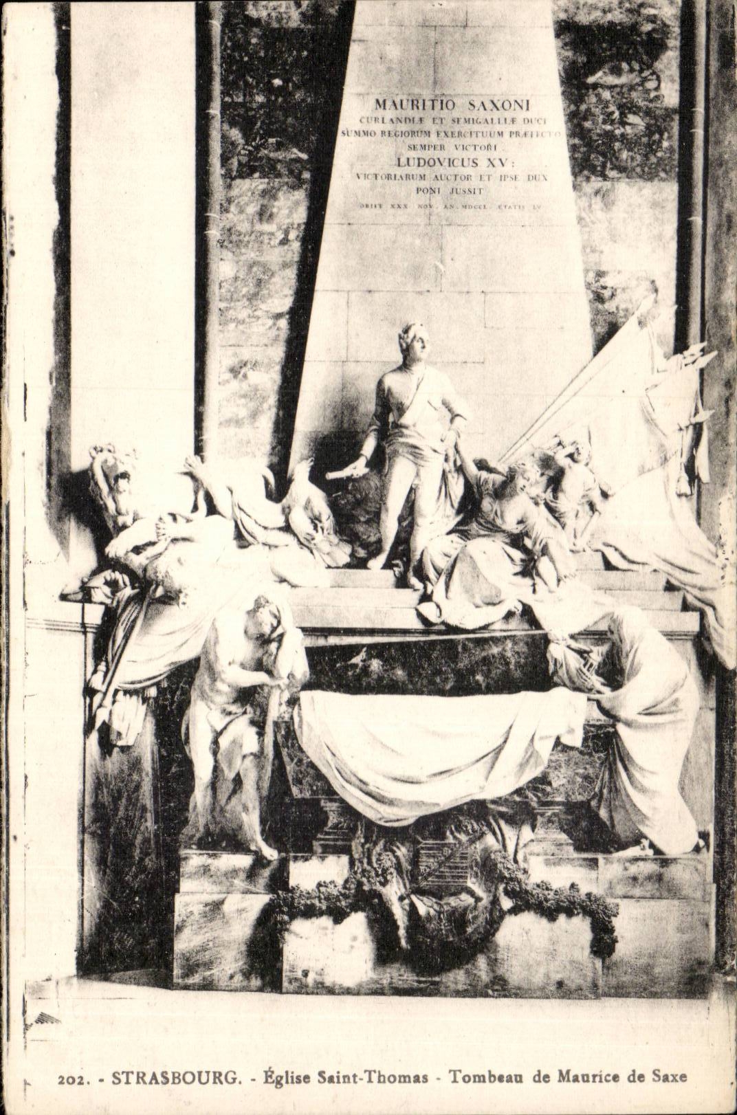 CPA Strasbourg Church Saint Thomas Tomb of Maurice of Saxony