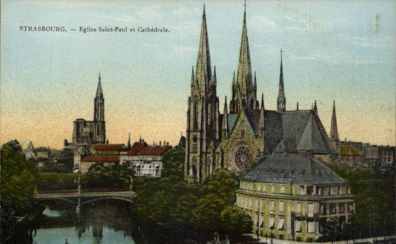 CPA Strasbourg Saint Paul Church and cathedral