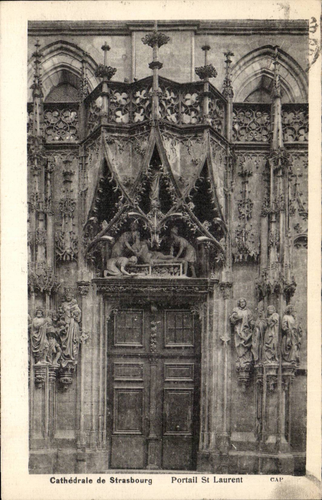 CPA Strasbourg Cathedral St Laurent Gate
