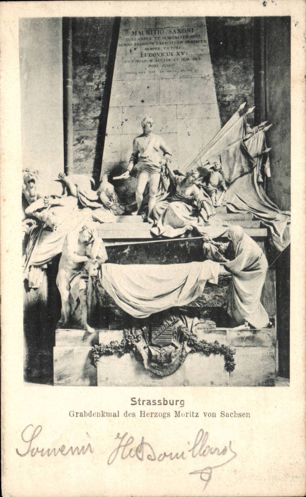 CPA Strasbourg Grabdenkmal of Herzogs Meritz von Sachsen