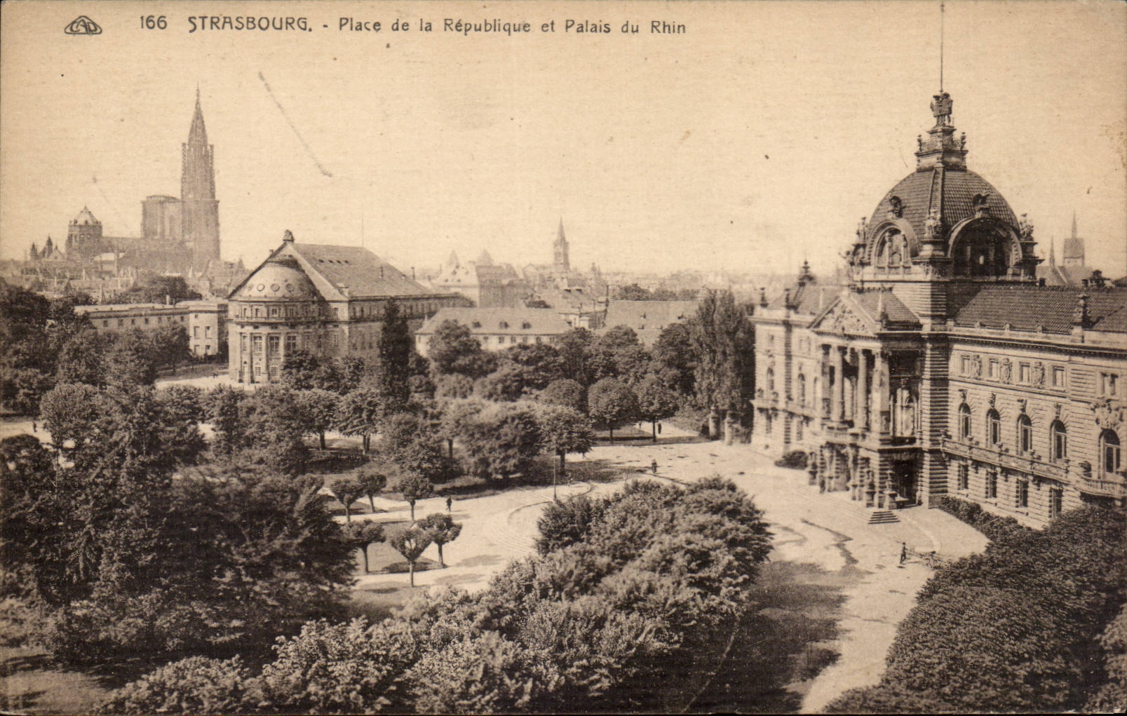 CPA Strasbourg Palate of the Republic and palate of the Rhine