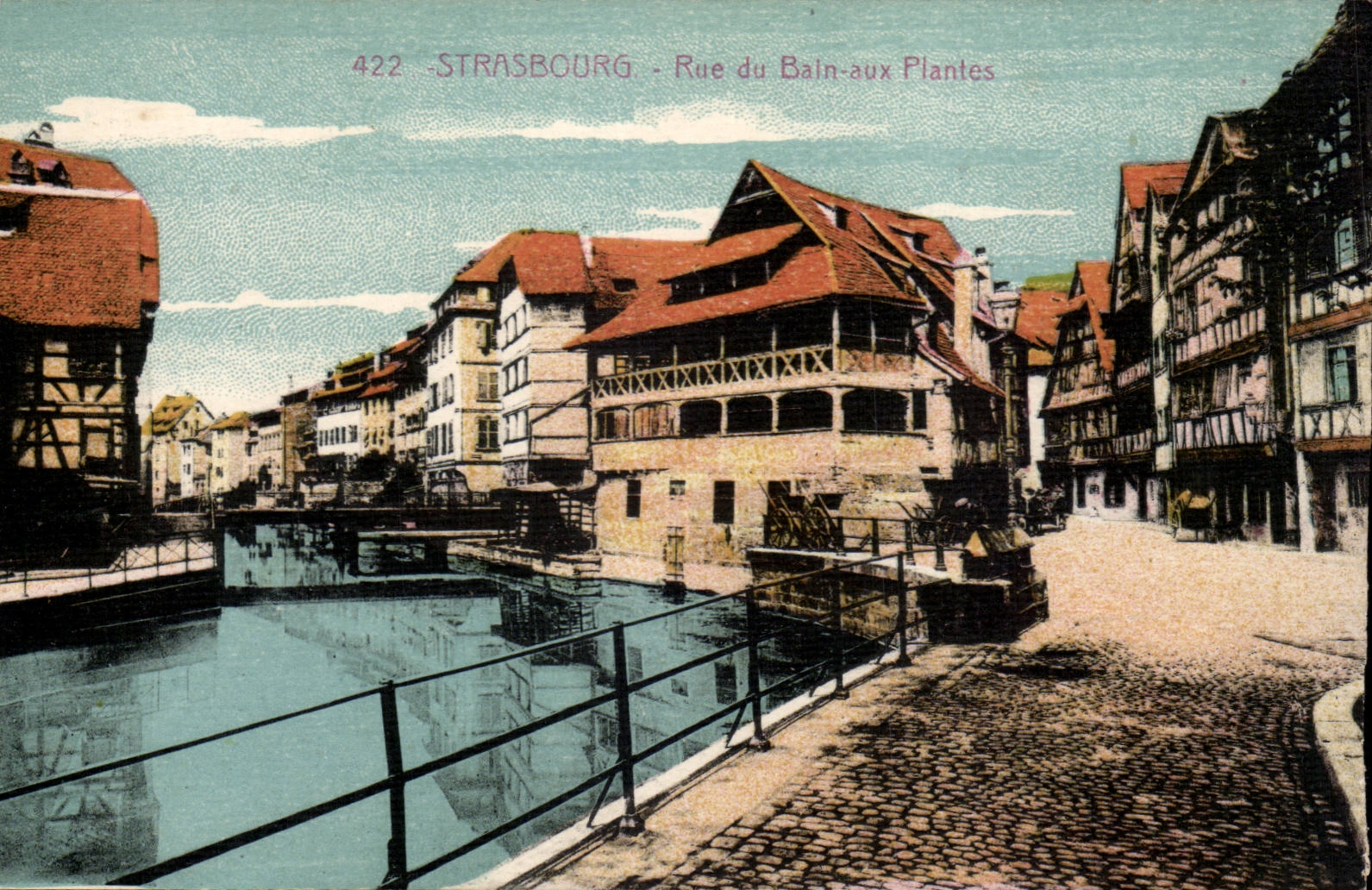 CPA Strasbourg Street of the bath to the plants