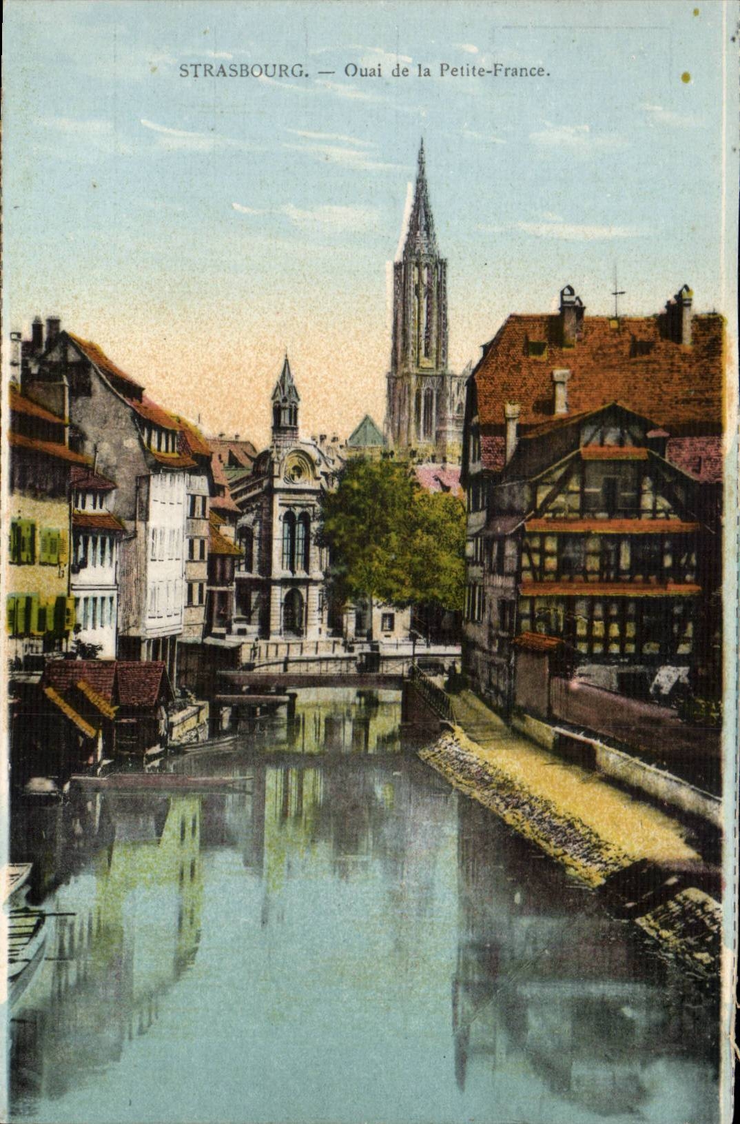 CPA Strasbourg Quay of small France