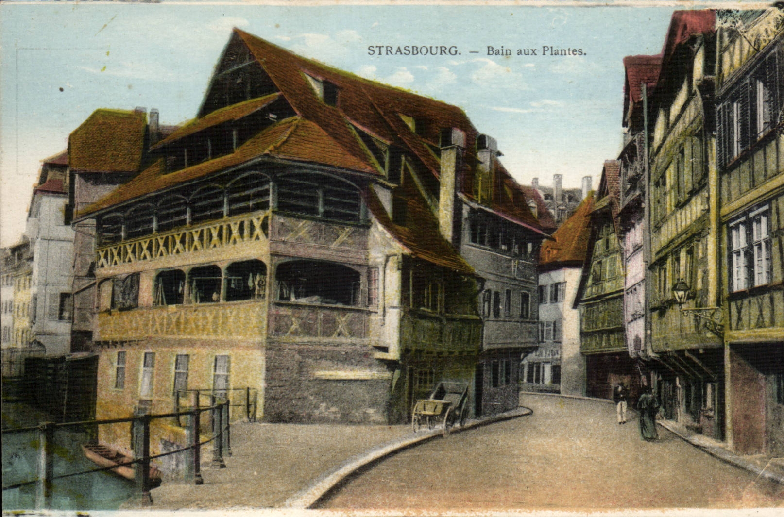 CPA Strasbourg Bath with the plants