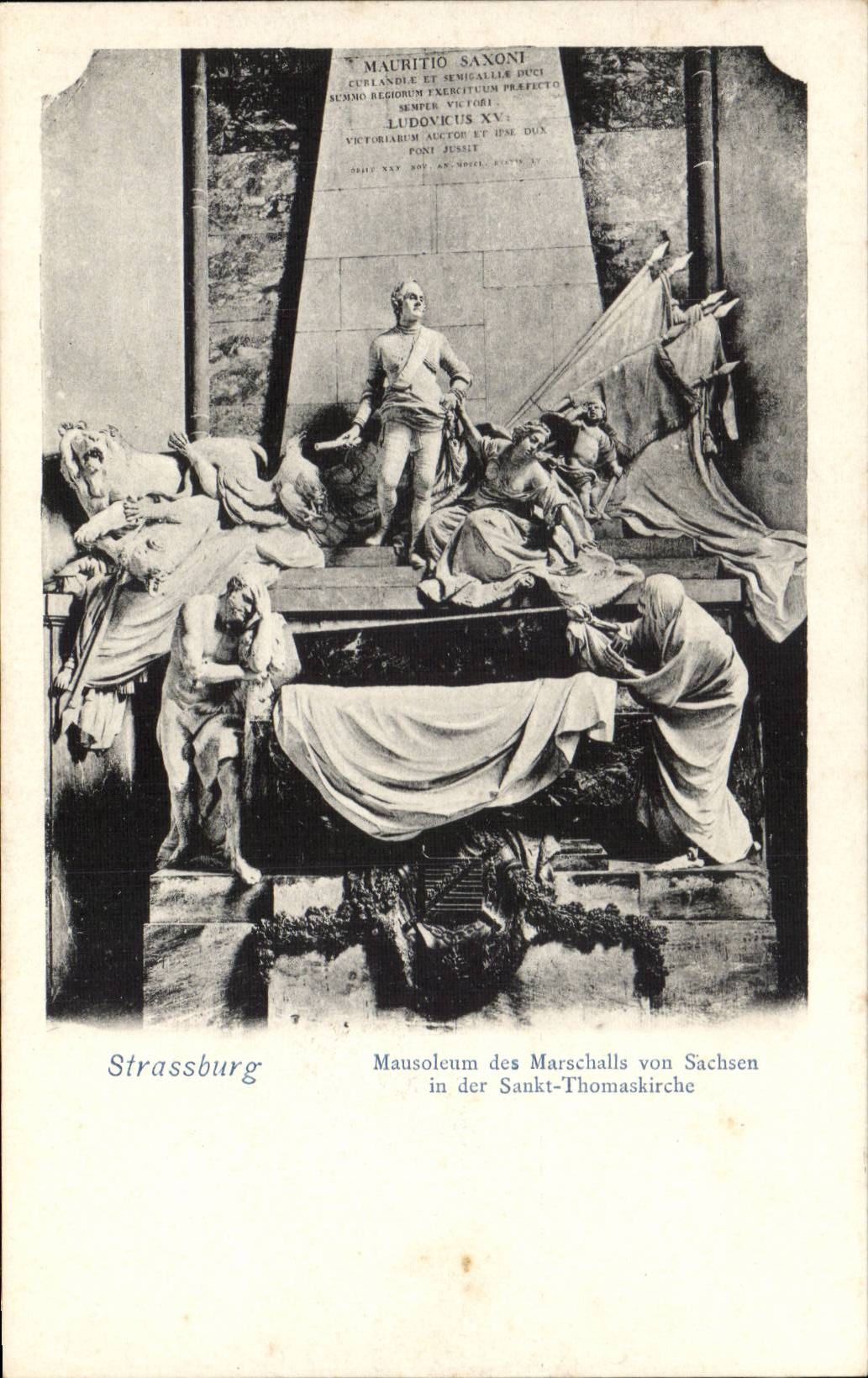 CPA Strasbourg Mausoleum of Marschalls von SAchsen in der Sankt Thomaskirche