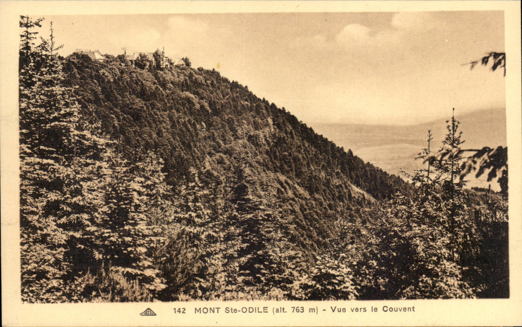 CPA Saint Odile gesehen in Richtung zum Kloster