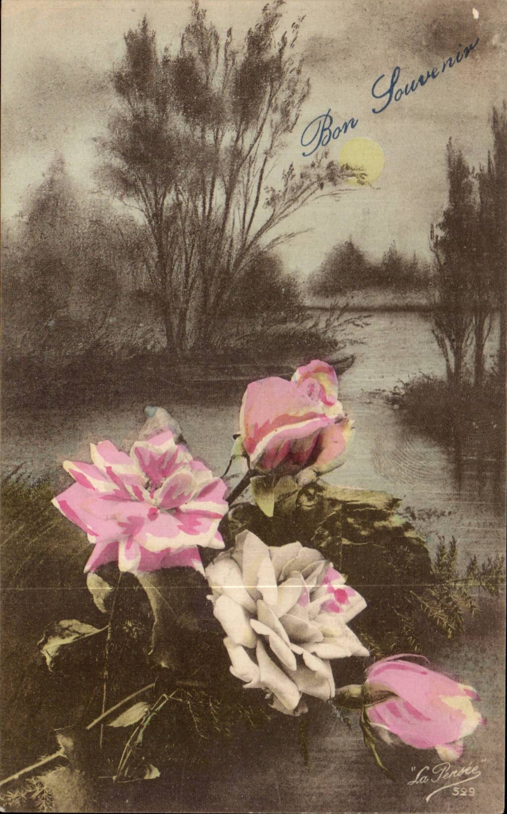 CPA Phantasie-Blumen