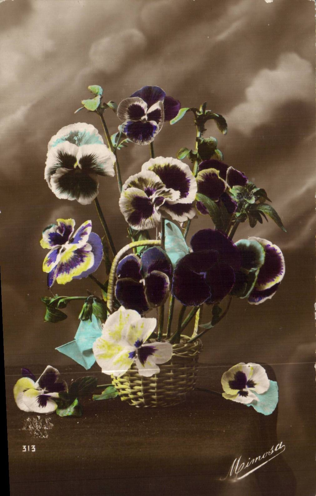 CPA Phantasie-Blumen