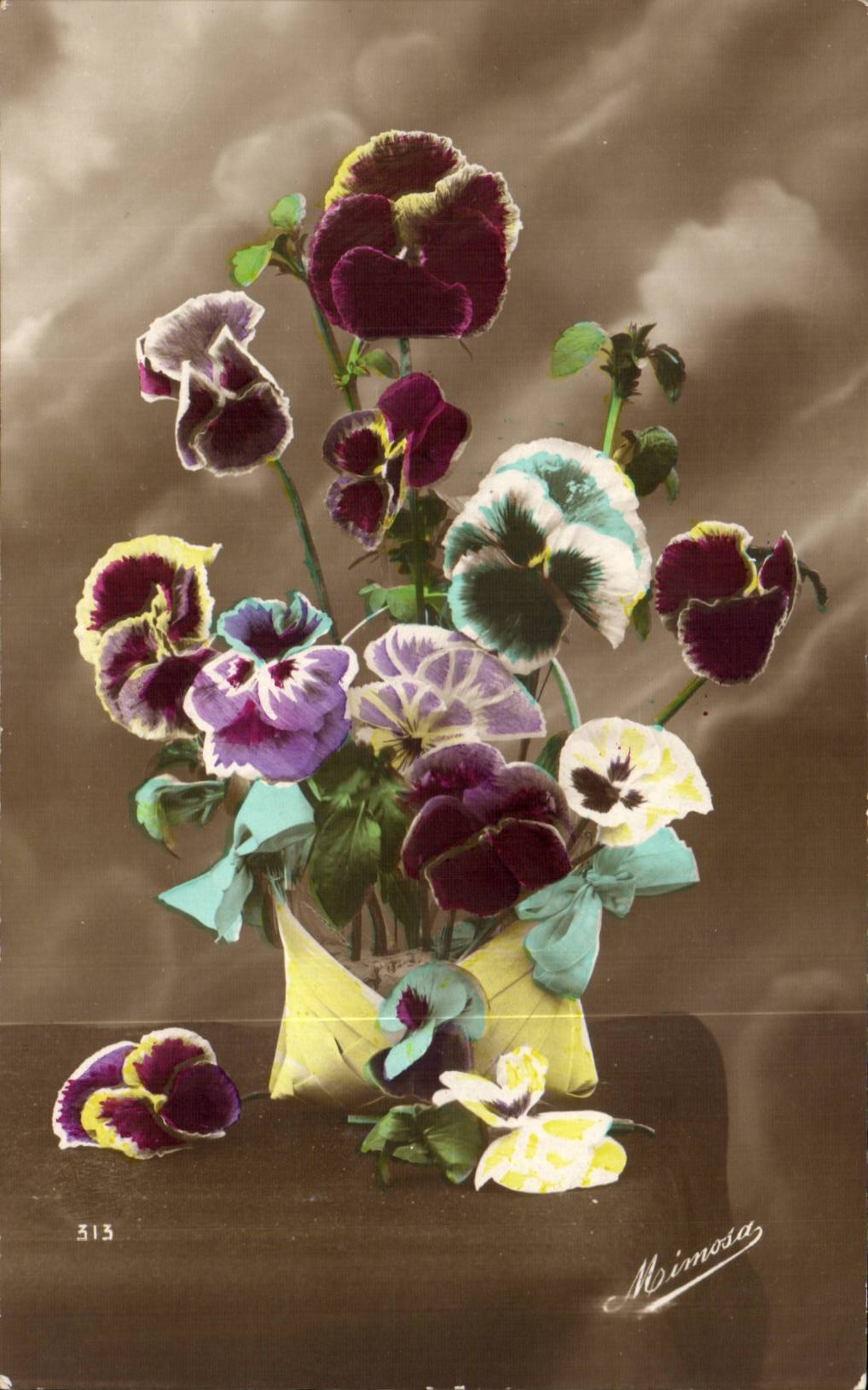 CPA Phantasie-Blumen