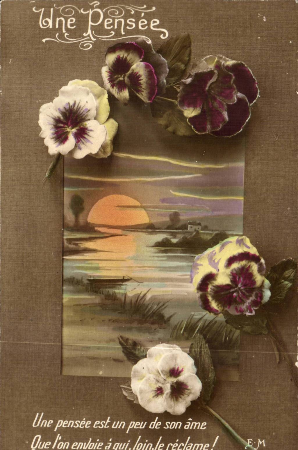 CPA Phantasie bluht einen Gedanken