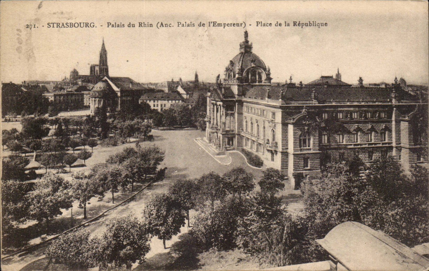 CPA Strassburg Gaumen des Rheins setzt Republik