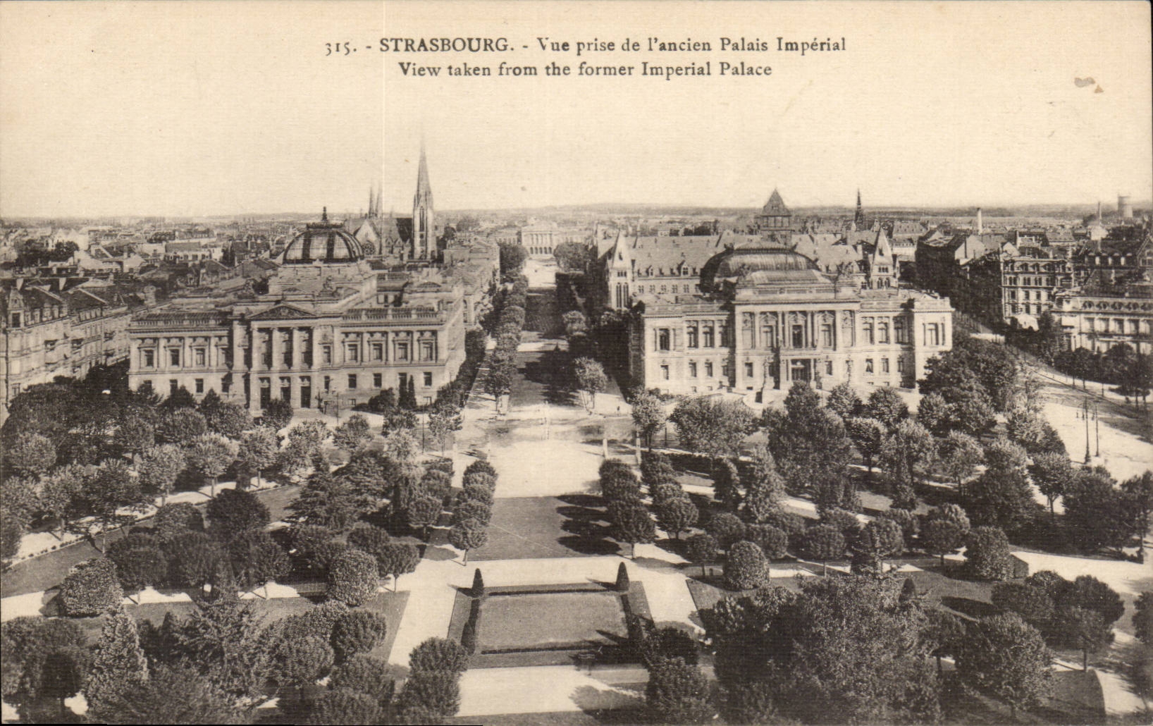 CPA Strasbourg Seen from of the old imperial palate