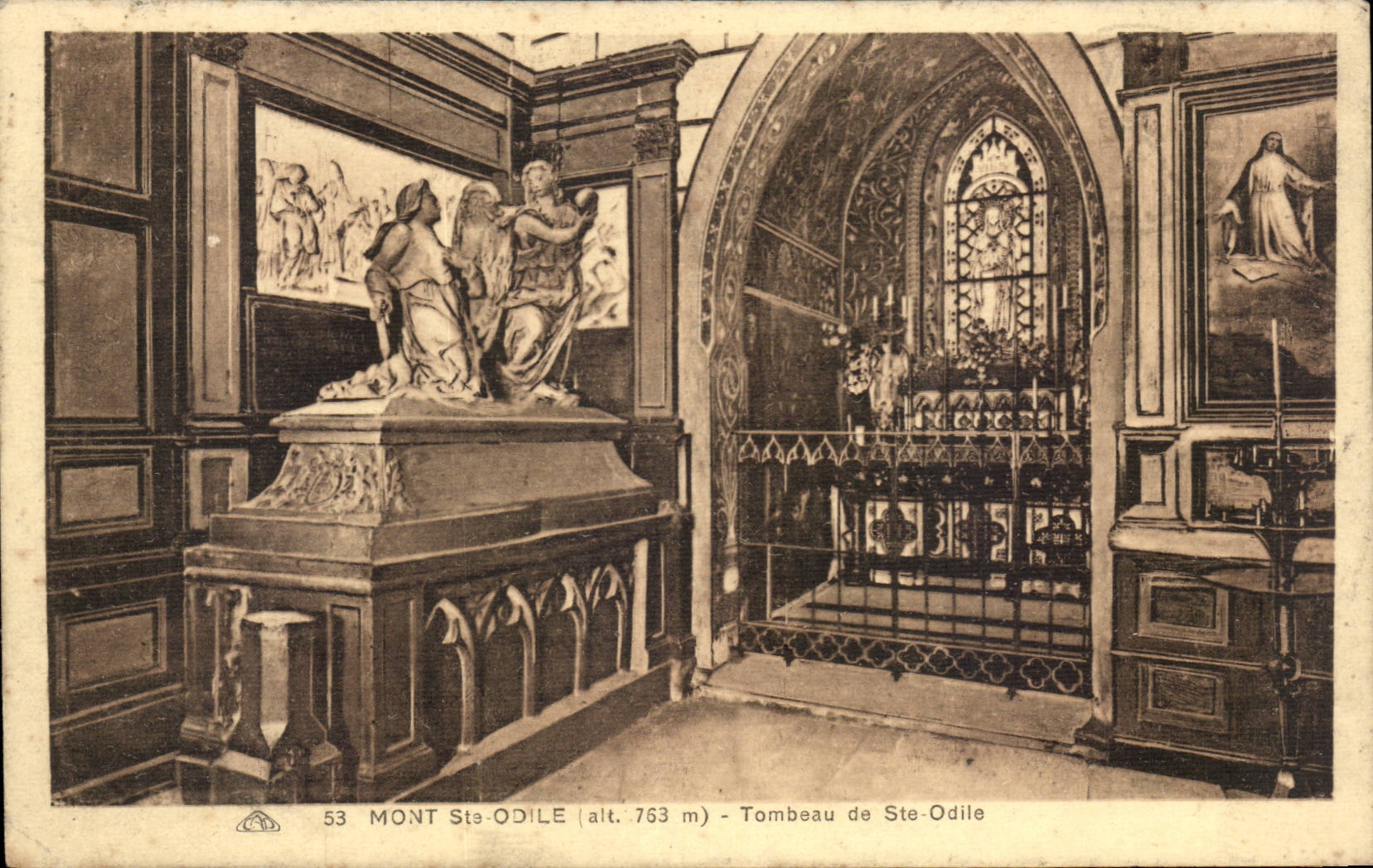 CPA Einfassung Sint Odile Grab von Co Odile