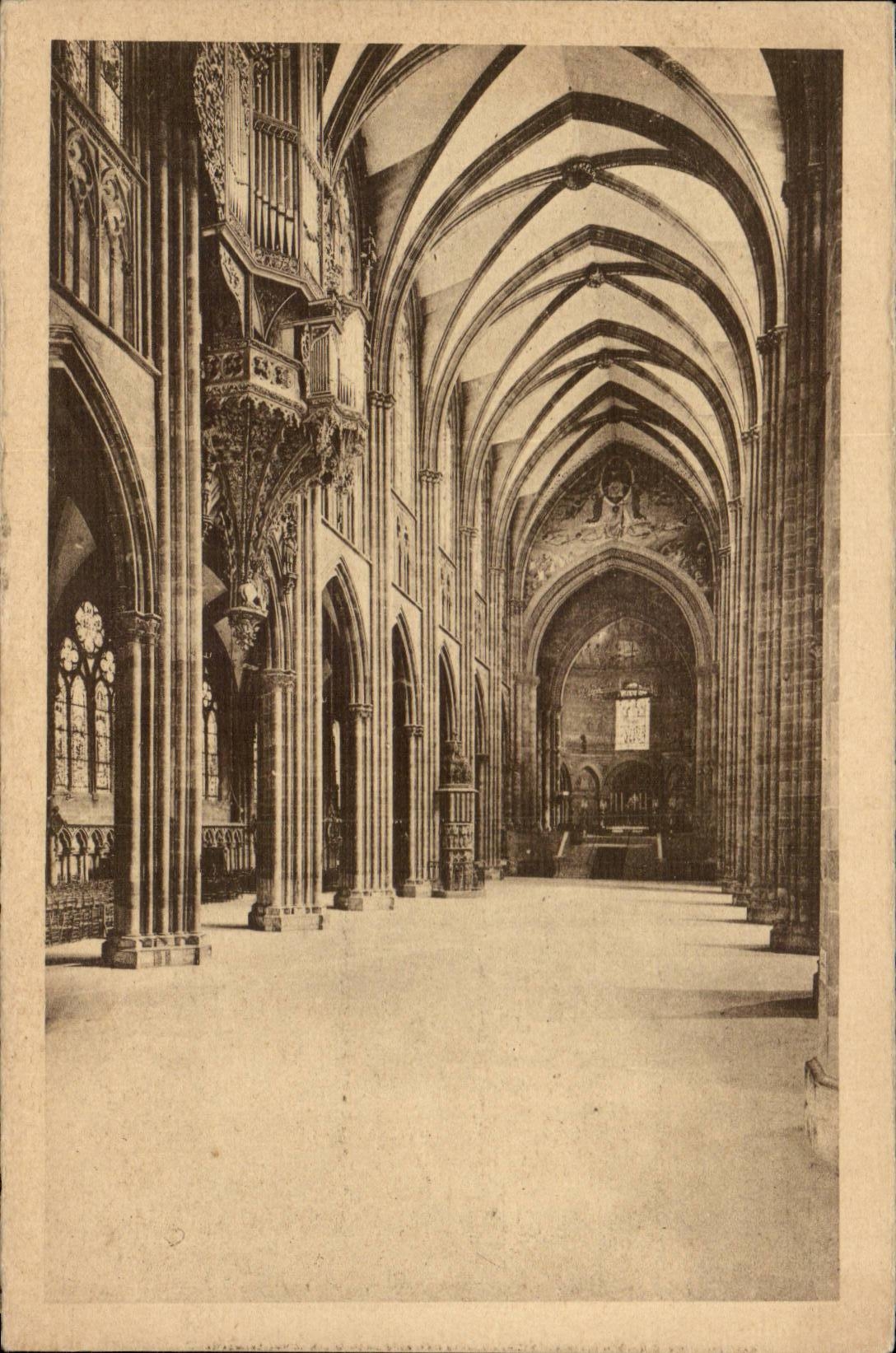 CPA Strasbourg Cathedral principal Nave