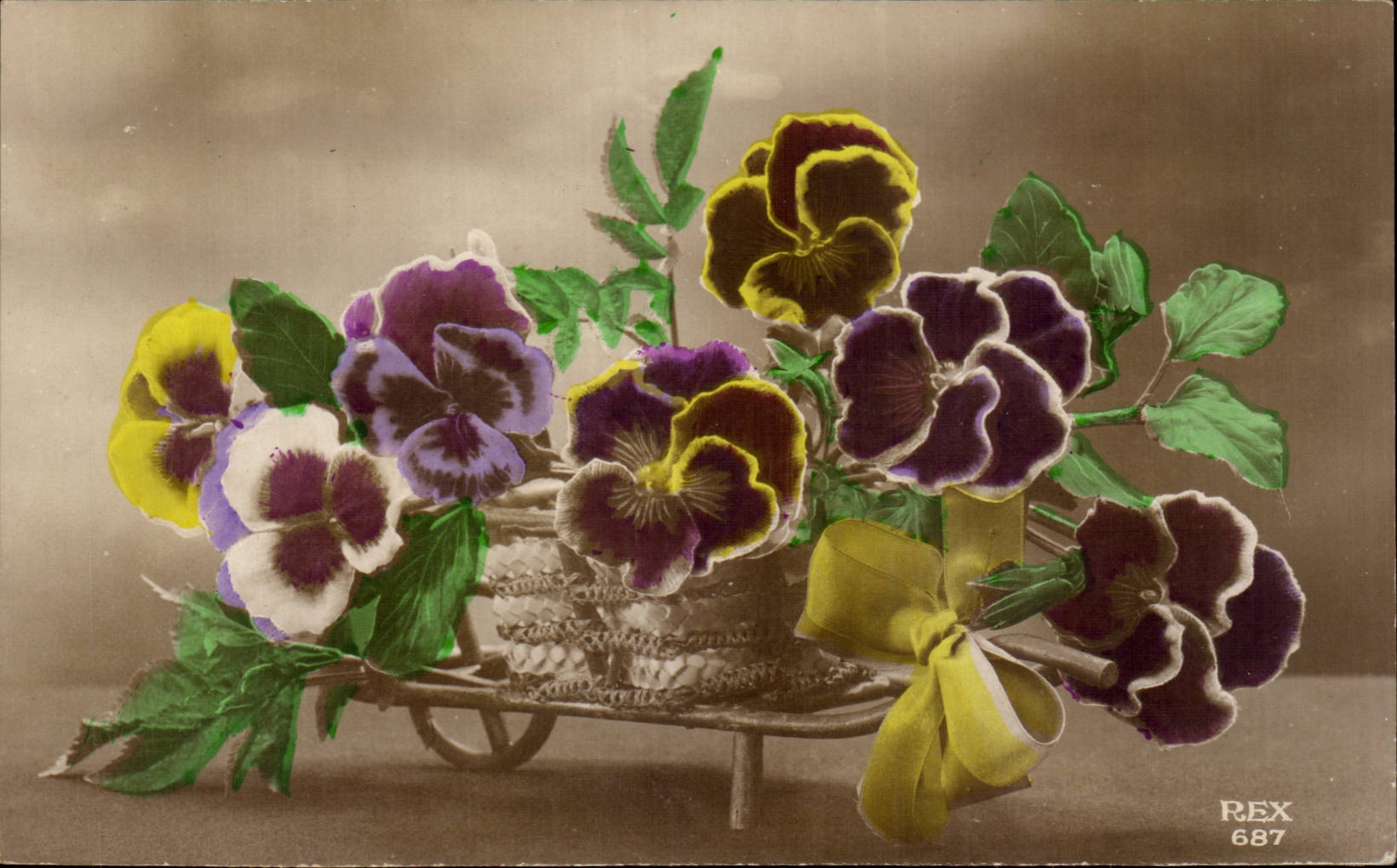 CPA Phantasie-Blumen