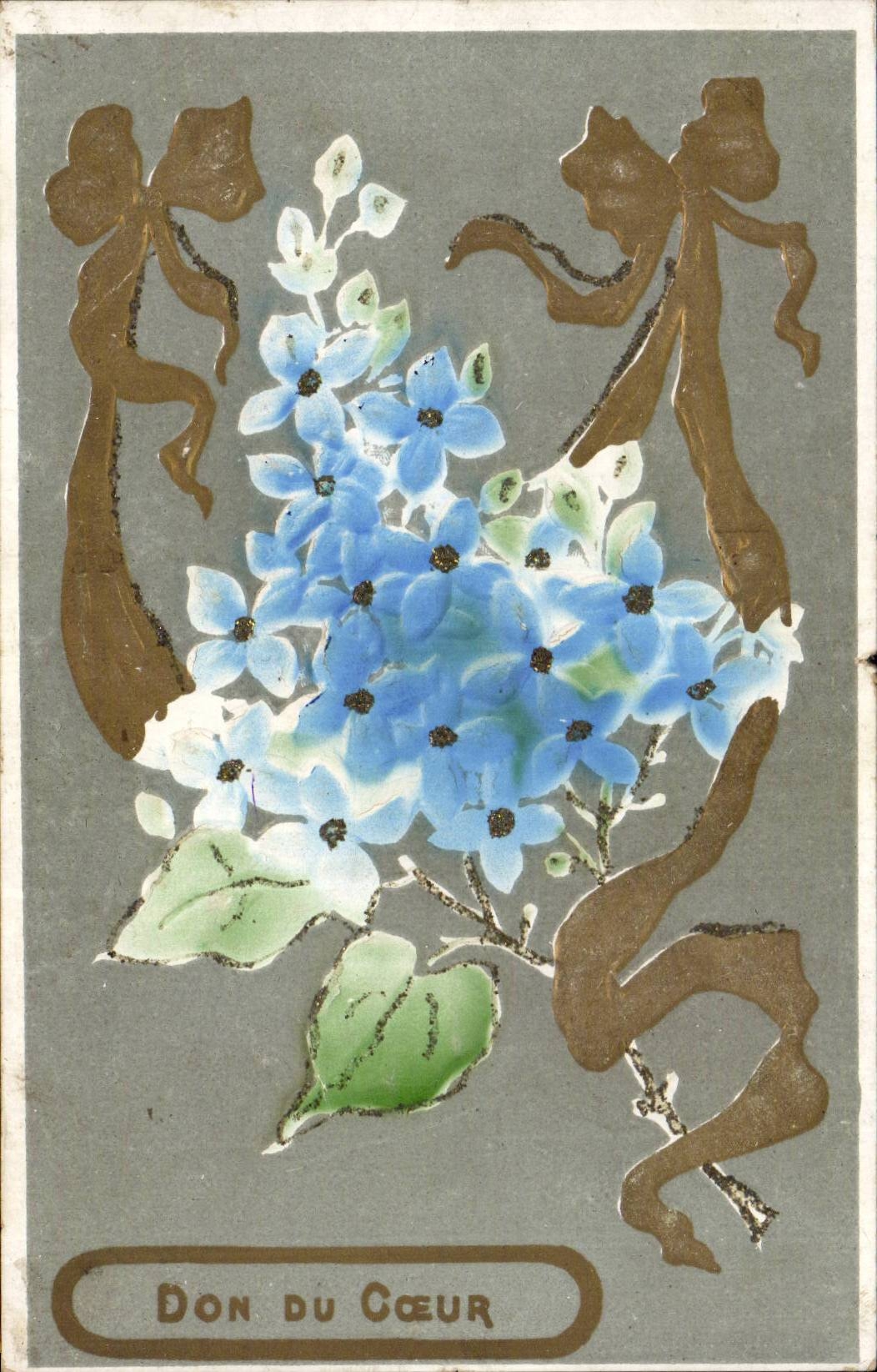 CPA Phantasie bluht Geschenk des Herzens