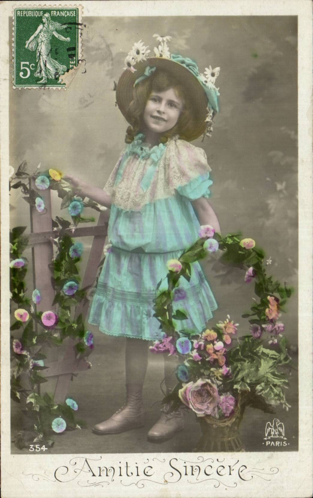 CPA Phantasie-aufrichtige Kind-Freundschaft