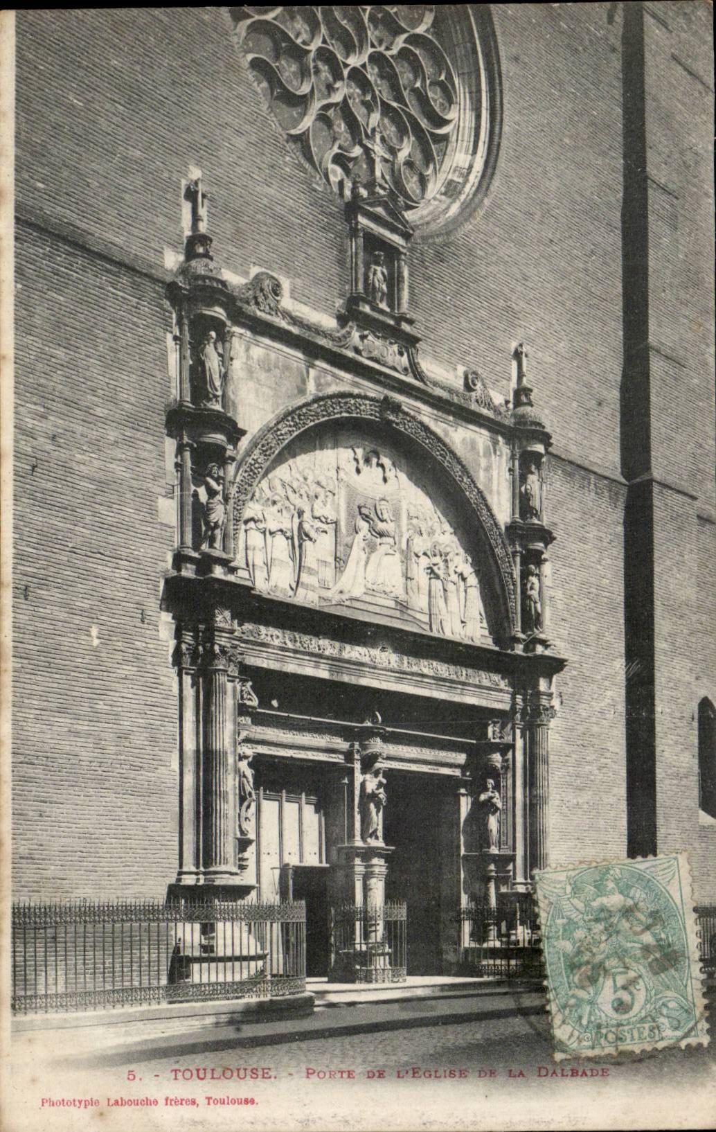 CPA Toulouse Porte de l'eglise de la Dalbade