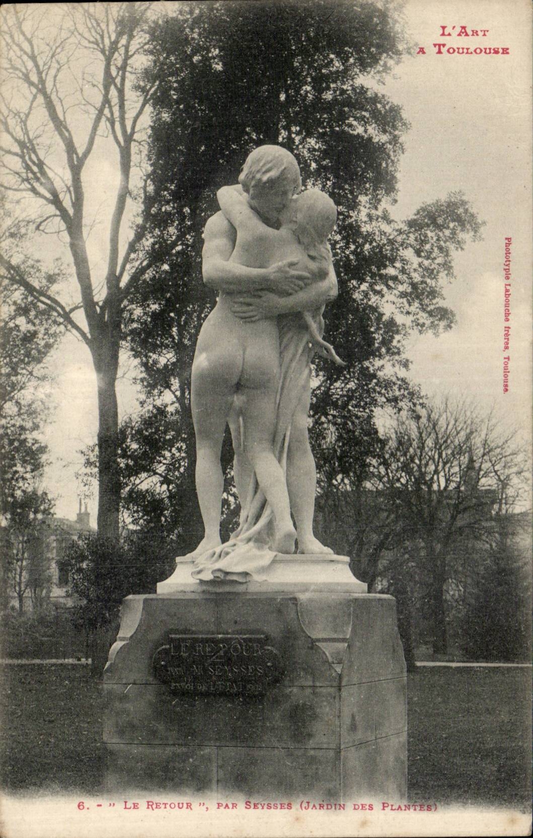 CPA Toulouse Le retour par Seysses Jardin des Plantes