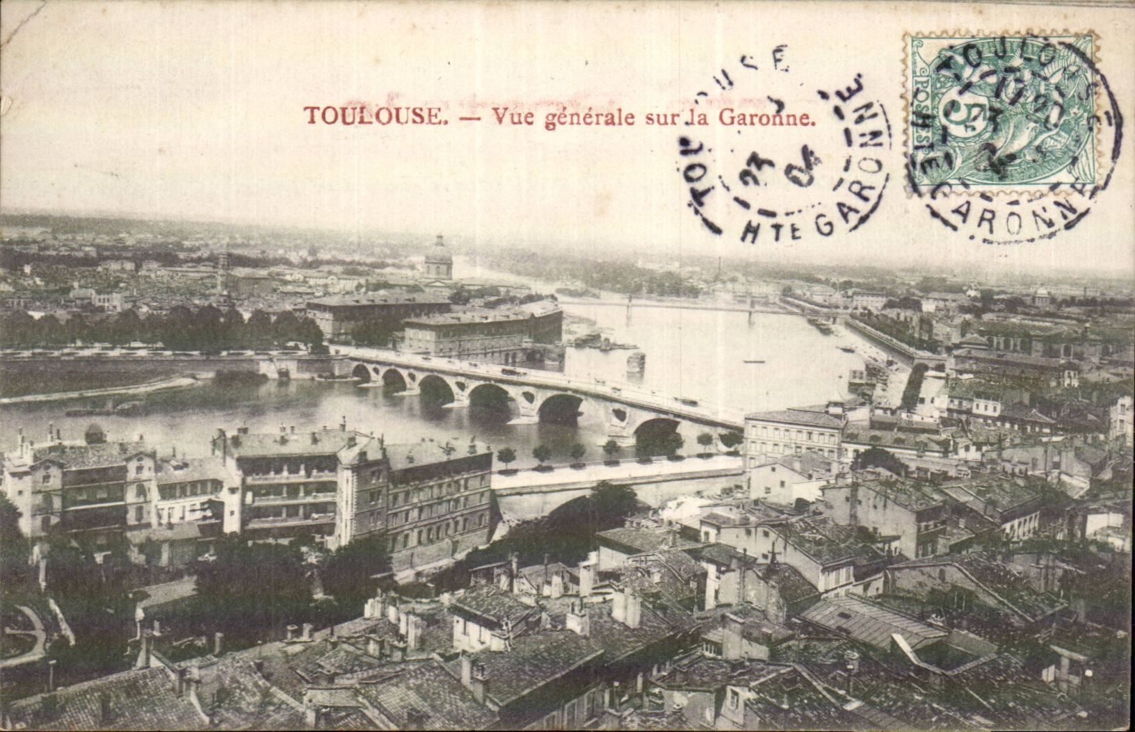 CPA Toulouse Vue generale sur la Garonne