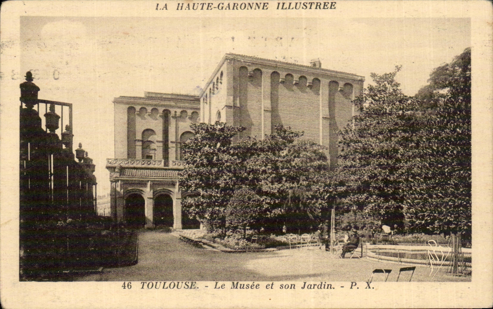 CPA Toulouse Le musee et son jardin