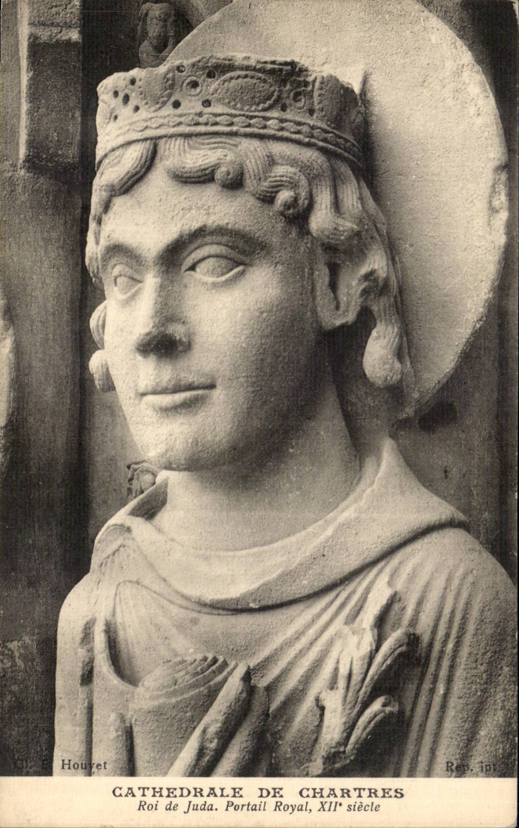 CPA Cathedral of Chartres King de Juda royal Gate