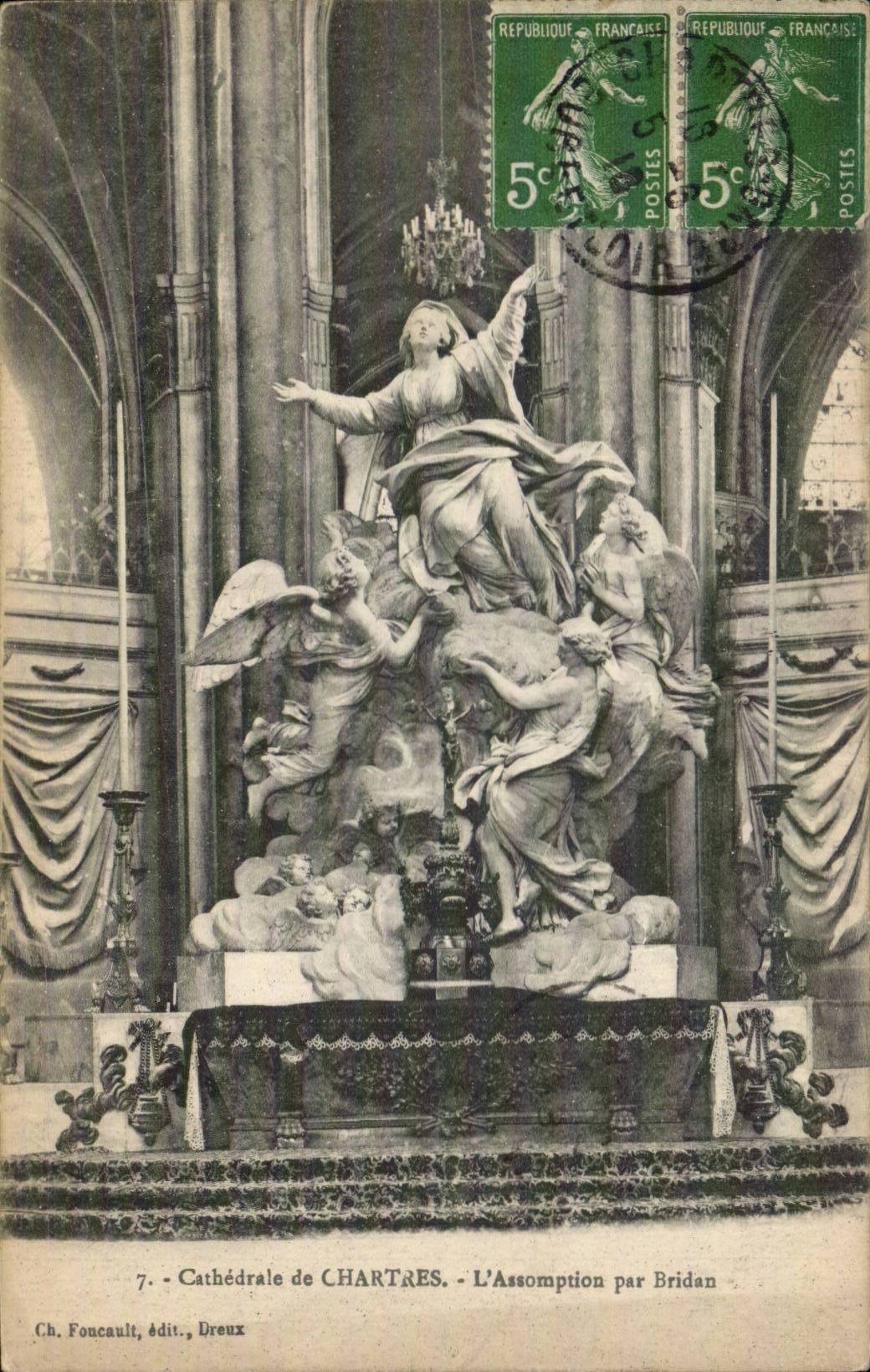 Chartres CPA the cathedral the assumption by Bridan